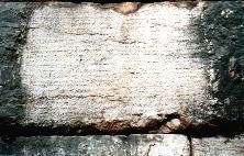 Albanien Buthrotum Block mit Inschriften