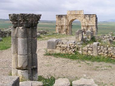 Marokko Volubilis Triumpfbogen