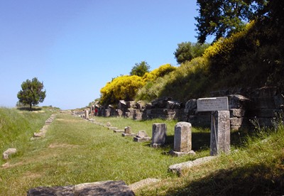 Albanien Apollonia - Blick auf Stoa B