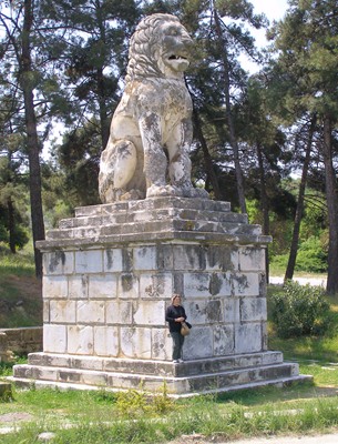 Griechenland Amfipolis Löwenmonument