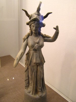 Griechenland Pella Museum Terrakottafig. Athena