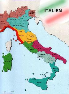 Karte Italien 