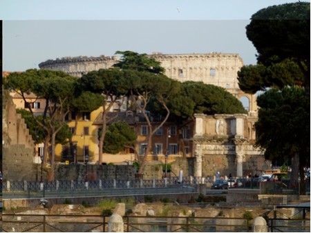 Rom Blick auf das  Kolosseum