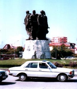 Albanien Shkodra Arbeiterdenkmal