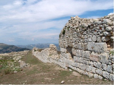 Albanien Byllis Stadtmauer