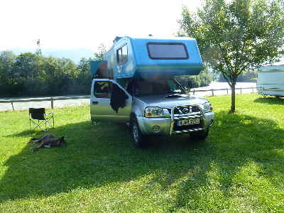 Camping Drau Fluss Spittal Österreich